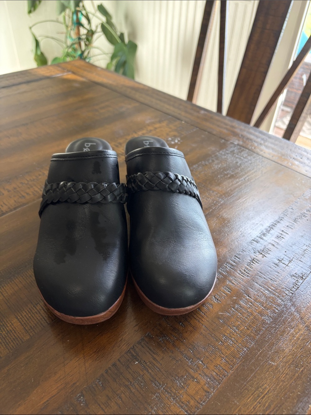 boc Black Kids Slip-On Clogs with Braided Strap